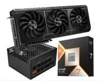 Asus Prime GeForce RTX 5070 GPU, AMD Ryzen 7 9850X3D CPU, and Rosewill VMG 850W 80+ Gold PSU Bundle