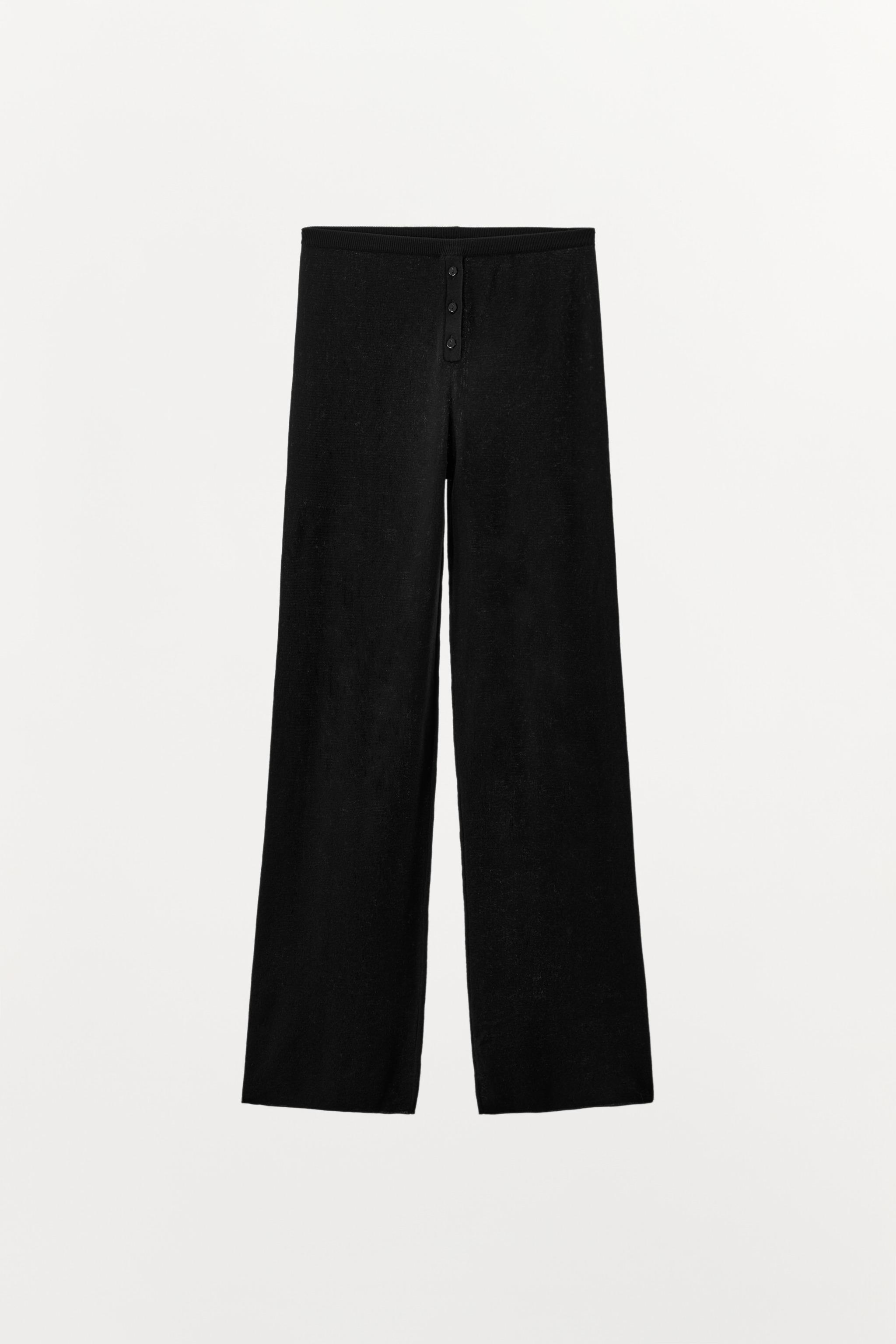 Knit Pants With Buttons