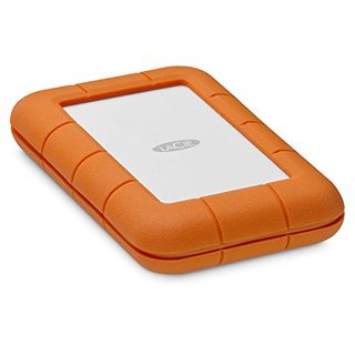 LaCie Rugged Thunderbolt USB-C 500GB SSD Solid State Drive Portable - USB 3.0 compatible, Drop Shock Dust Water Resistant, Mac and PC Computer Desktop Workstation Laptop, 1 Month Adobe CC (STFS500400)