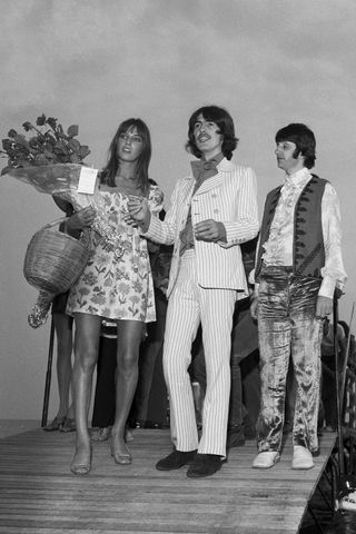Jane Birkin, George Harrison & Ringo Starr