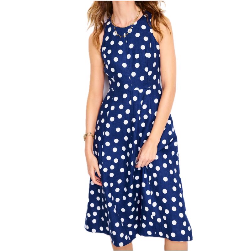 Boden, Carla Linen Midi Dress
