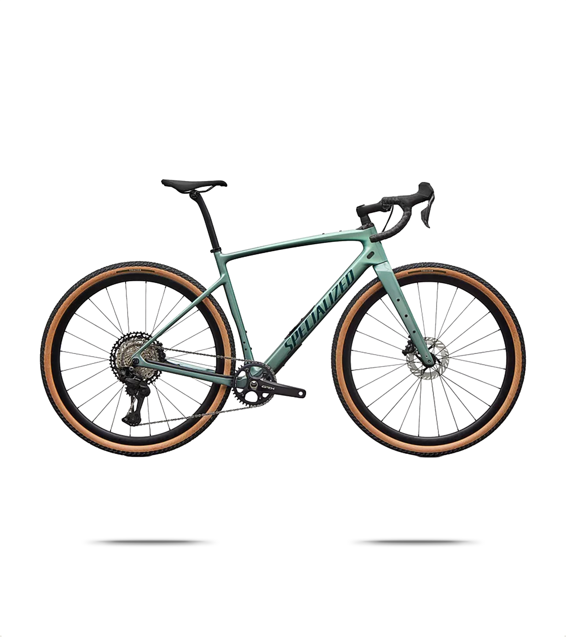 Diverge 4 Expert Grx Di2 Gravel Bike - 49cm / Fjord Metallic/emerald Metallic