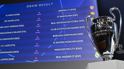 UEFA Champions League cup and draw