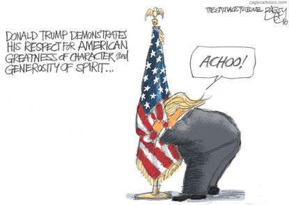 Editorial cartoon Political U.S. Donald Trump