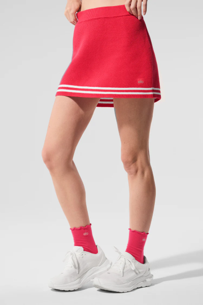 Alo Yoga , Tennis Club Sweater Knit Skirt