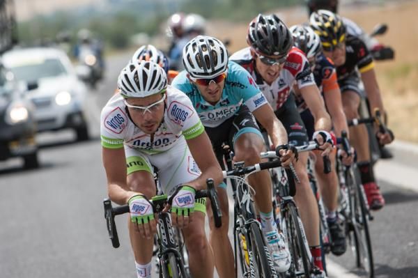 Vann Huguet (Argos-Shimano) leads the breakaway during stage 4