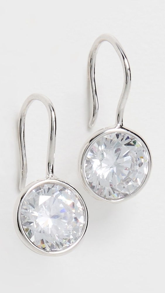 Shashi Bezel Drop Earrings