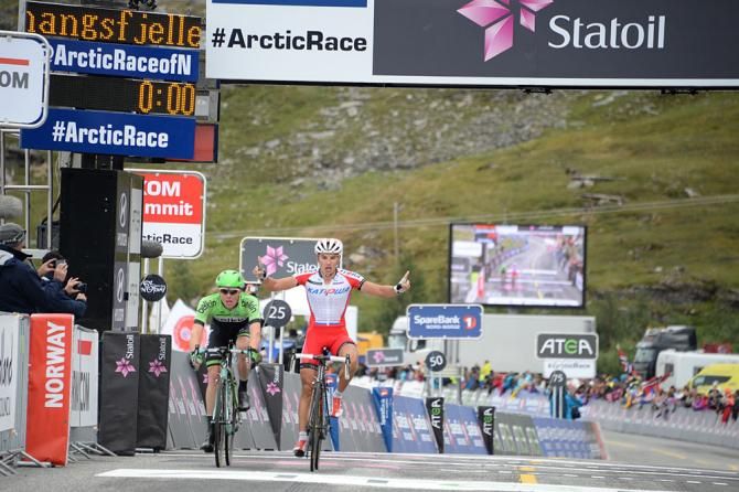 Simon Spilak wins stage 3 of the Arctic Tour of Norway