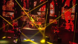 A photograph of Dream Theater taken on their The Astonishing world tour