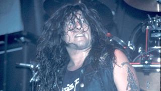 Testament’s Chuck Billy onstage in 1990