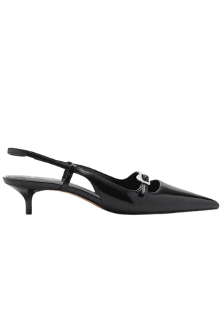 Slingback Heeled Shoes With Buckle