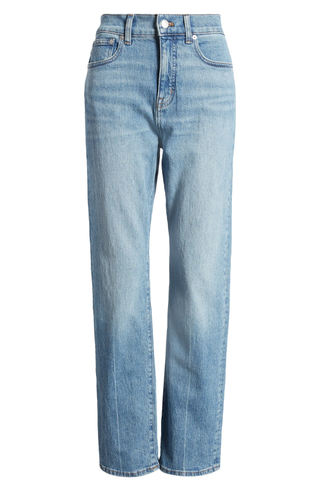 Madewell The '90s Creased High Waist Straight Leg Jeans