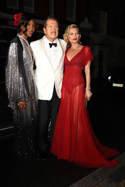 Photo of Naomi Campbell and Kate Moss at Mario Testino's 60th Birthday Party