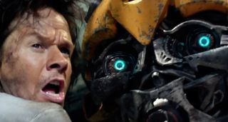 Mark Wahlberg and Bumblebee