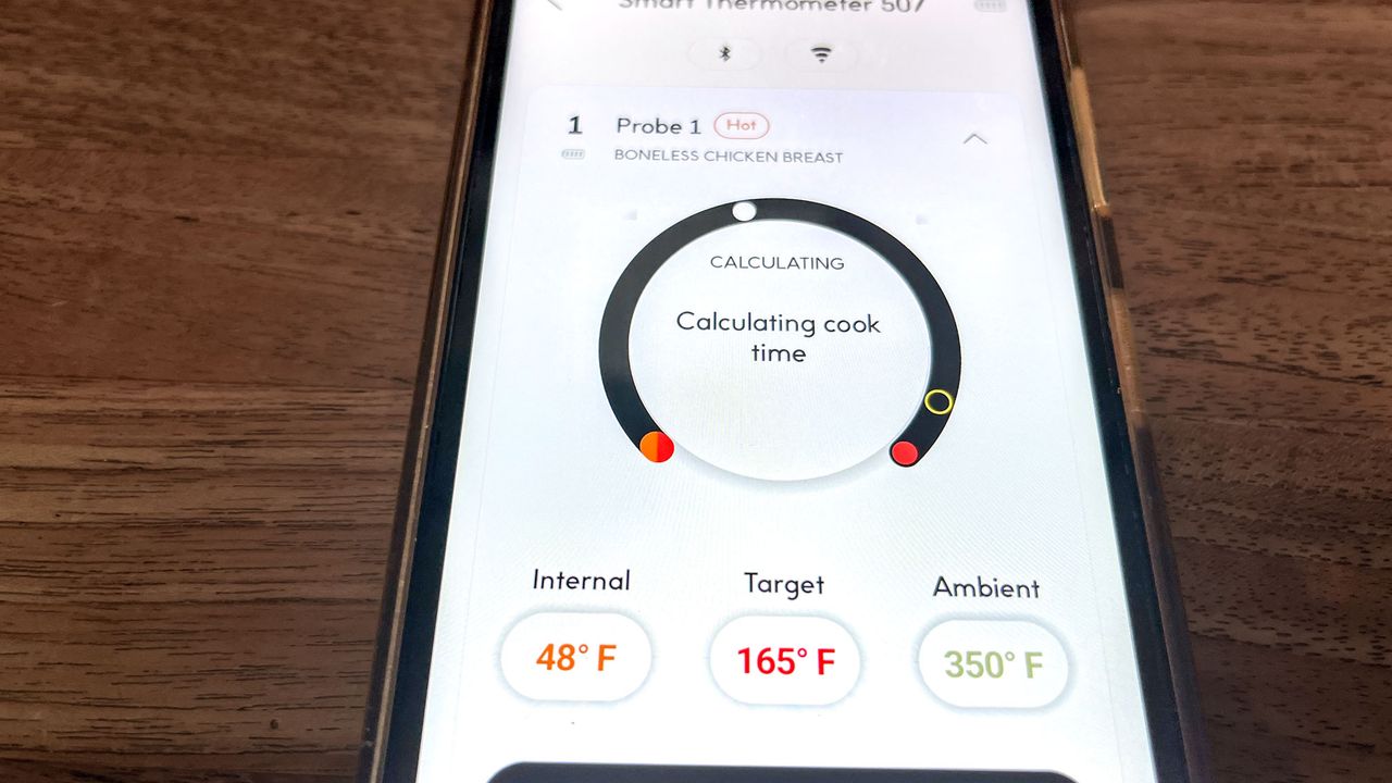 Chef iQ smart thermometer cooking chicken breast