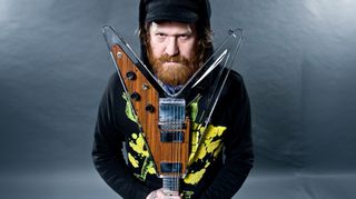 Brent Hinds of Mastodon backstage at the O2 Academy on February 5, 2012 in Bristol. 