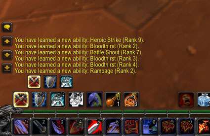 There are now two experience/reputation bars. The top green bar is for faction reputation, while the lower one is for experience. only 400,000 more experience until level 61!