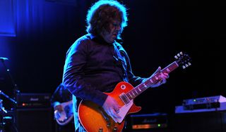 Gary Moore performs onstage at Shepherds Bush Empire in London on November 1, 2009