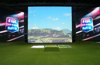 The TGL's SoFi Center using Samsung LED displays to simulate golf.