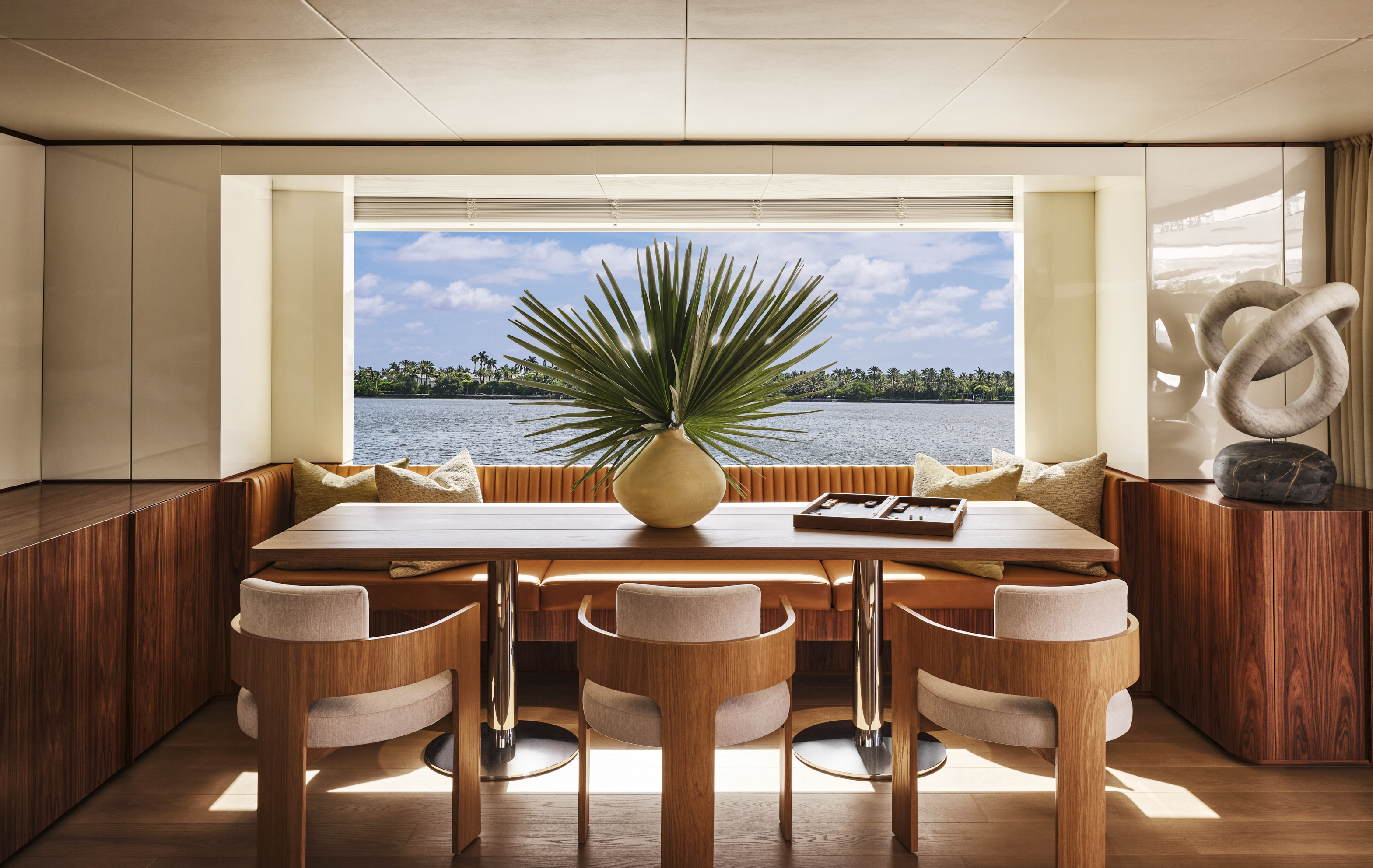 luxury yacht interior