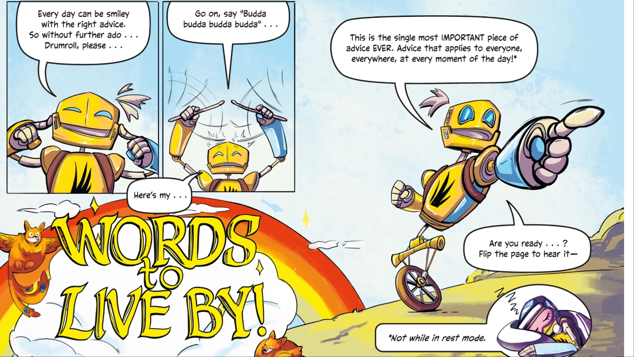 Page from Sam Riegel&#039;s Smiley Day! book