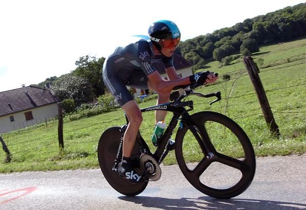 Chris Froome (Sky) re-set the best times at every checkpoint, only to have teammate Bradley Wiggins go faster.