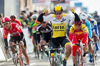 Dylan Groenewegen (LottoNl-Jumbo) celebrates his stage win