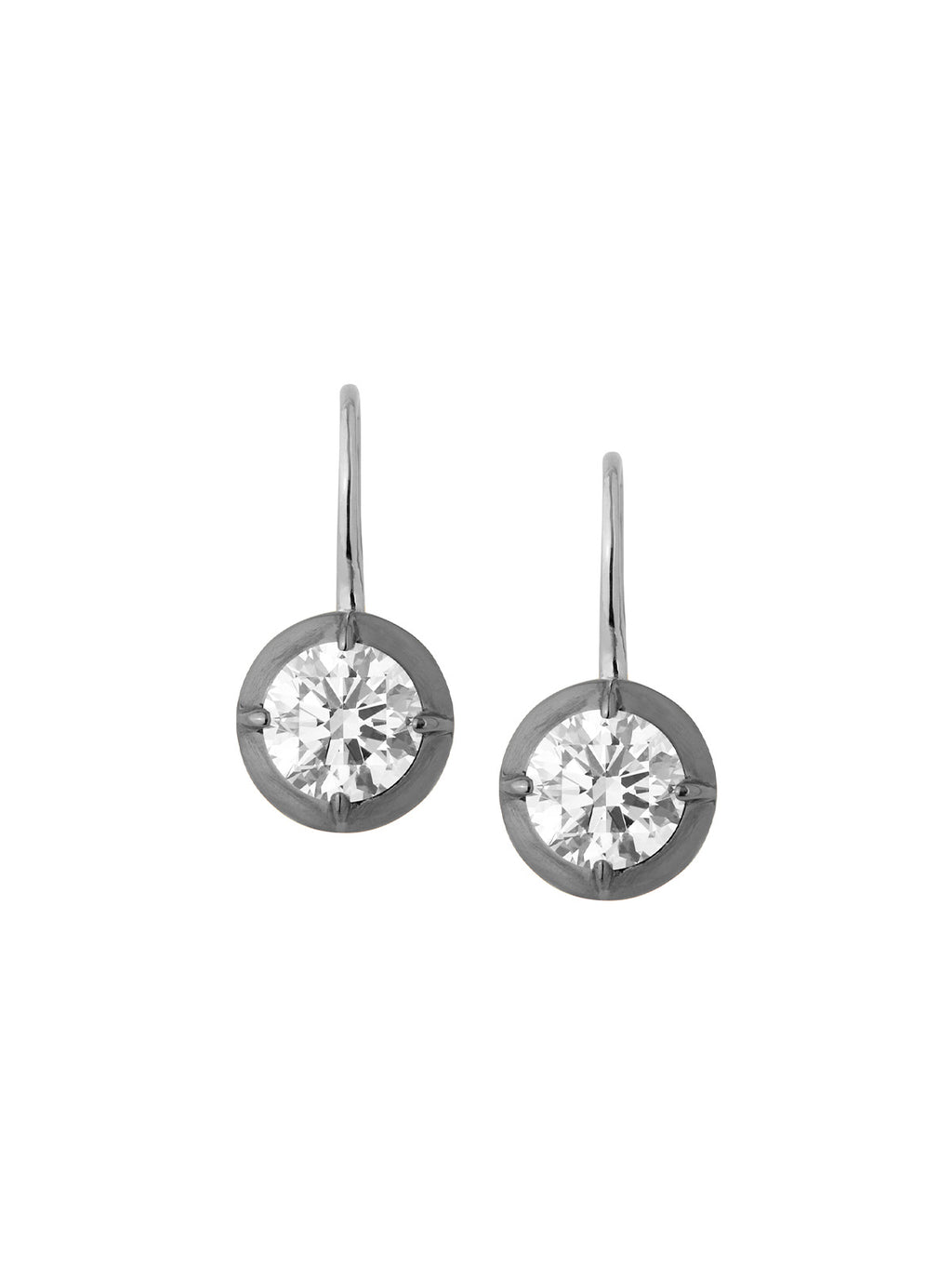 Lucien Latchback Earrings in Moissanite
