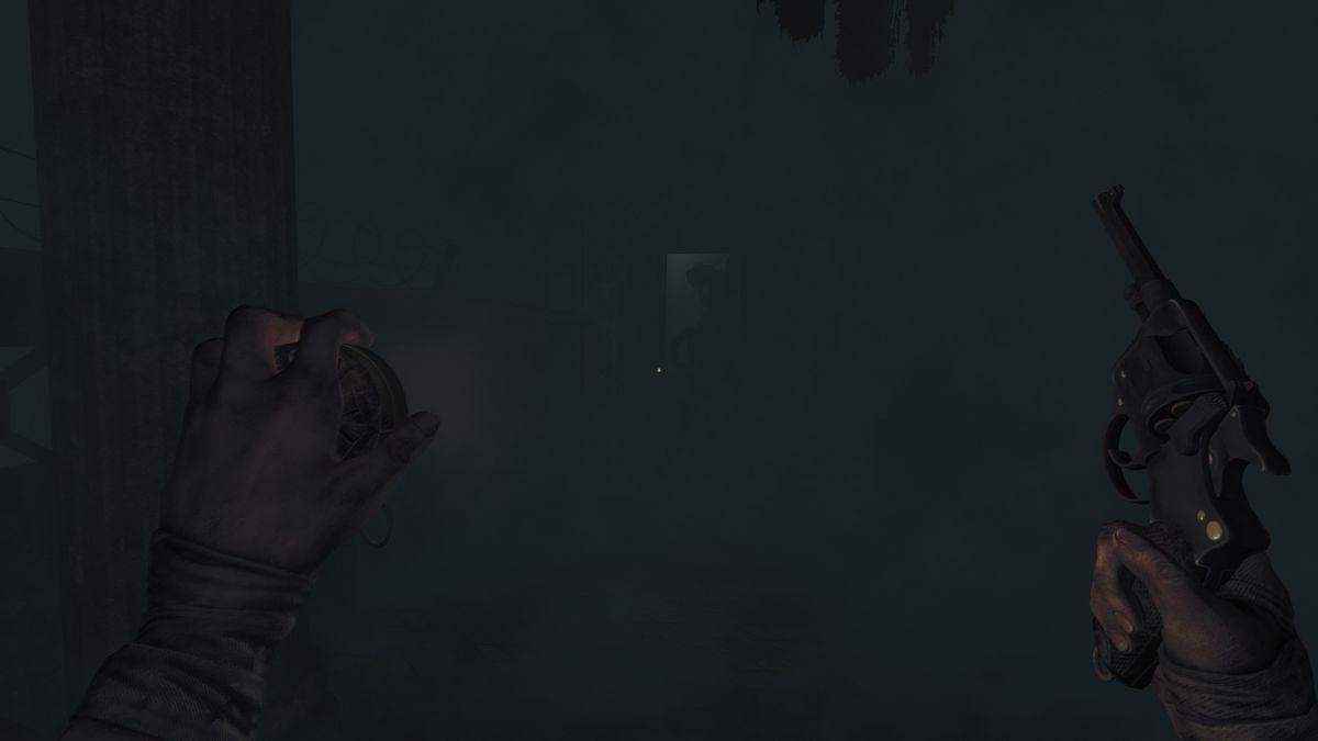 opaque mist with some creature barely visible