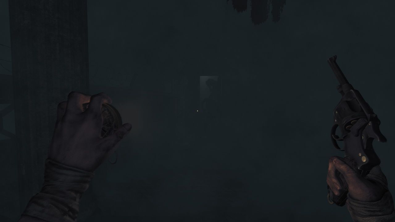 opaque mist with some creature barely visible