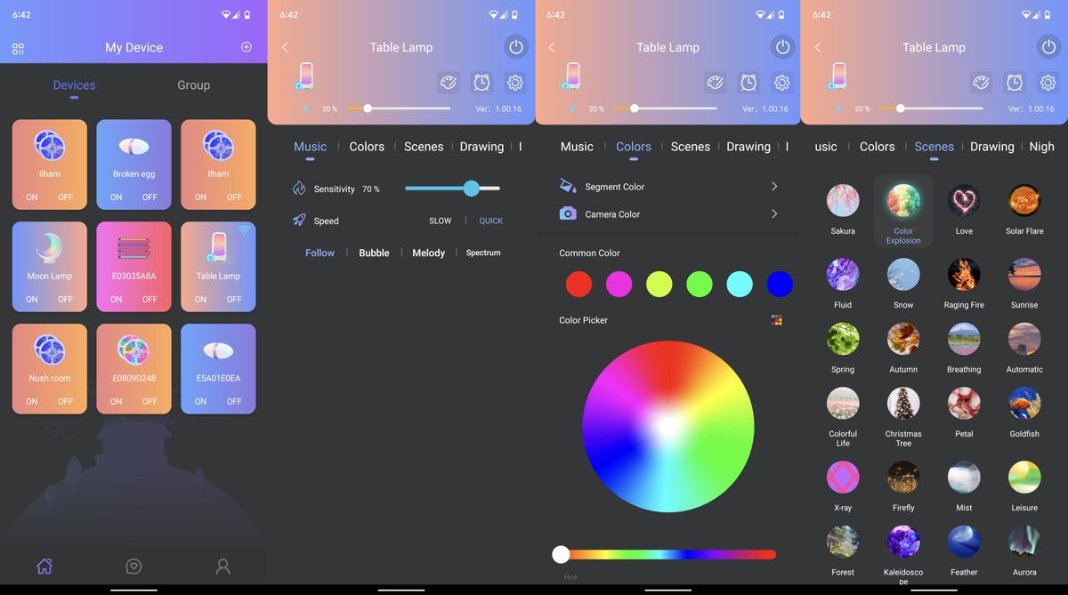 ECOLOR Life app screenshots
