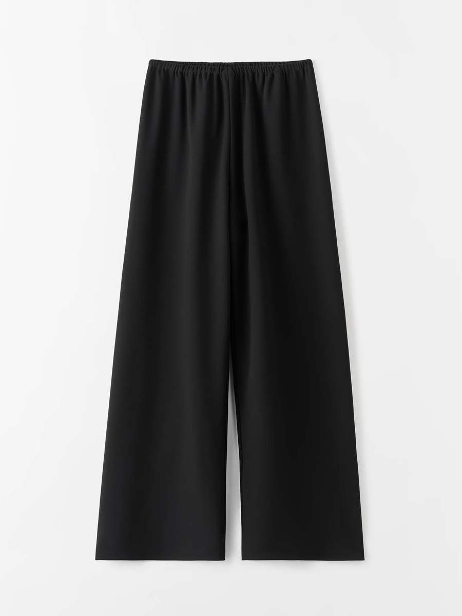 Bea Crepe Pants, Black