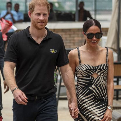 Meghan Markle and Prince Harry in Nigeria on day two of their tour