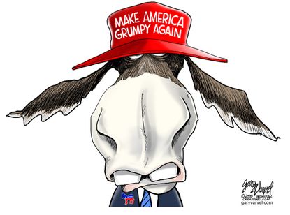 Political cartoon U.S. State of the Union Democrats response