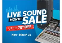 Sweetwater Live Sound Month Sale: Up to 70% off