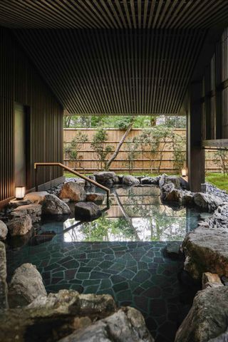 traditional onsen bathing facility