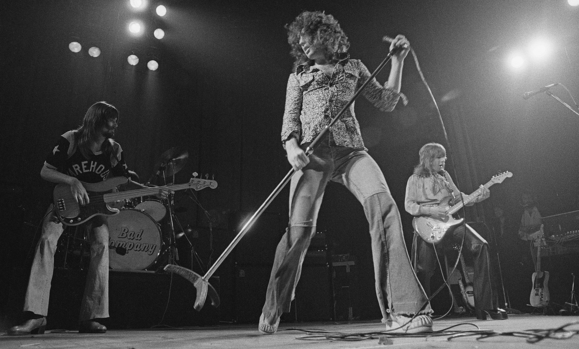 Bad Company perform onstage on April 8, 1974