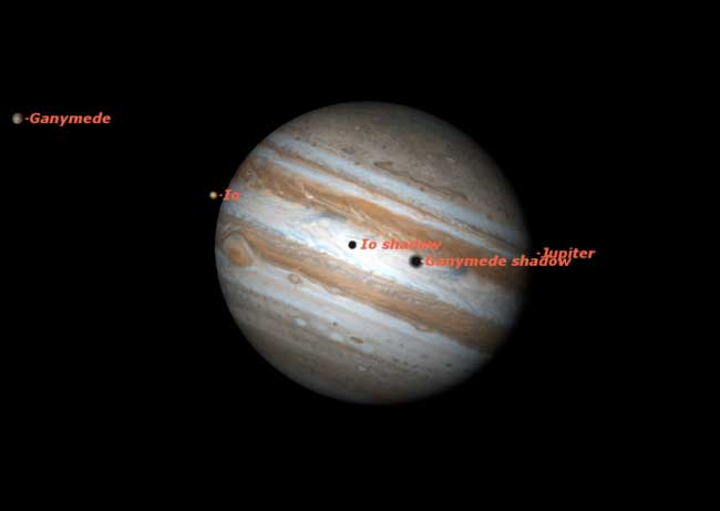 Moons to Cast Shadows on Jupiter Tuesday Morning