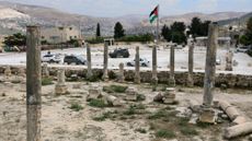 The ruins of Sebastia seen in the West Bank. 