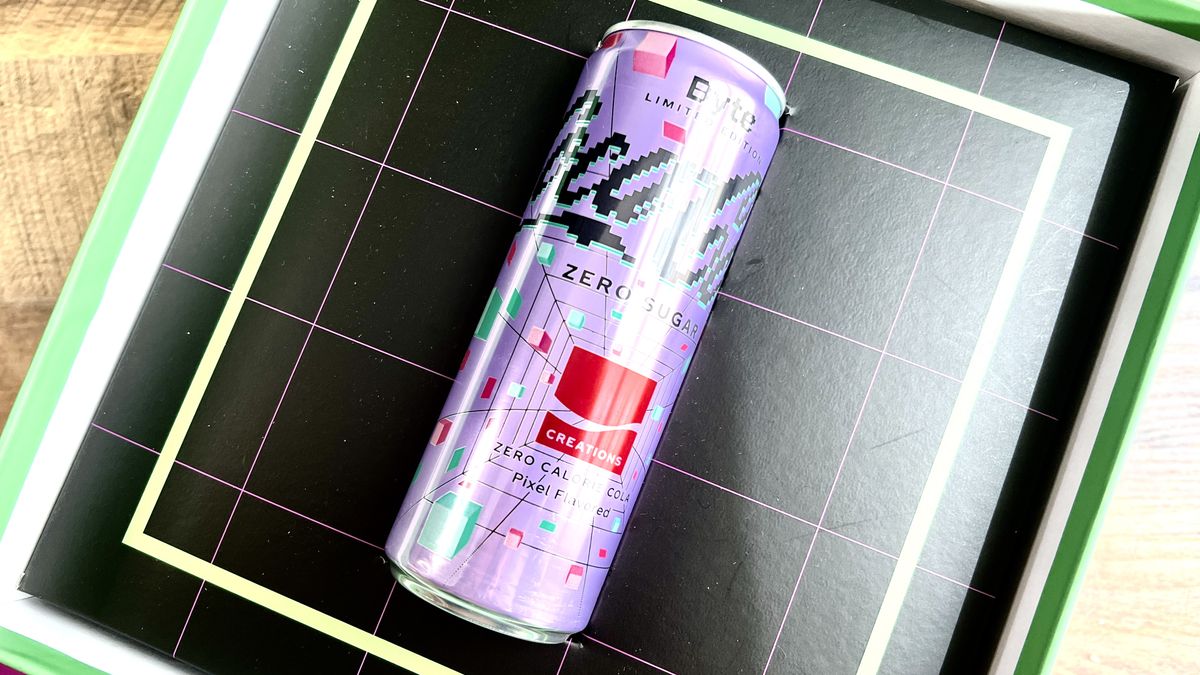 Coca Cola Byte pixel flavored soda