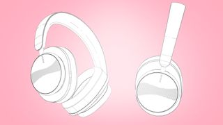 Skiss på Sonos trådlösa hörlurar