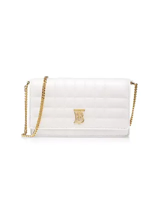 Lola Quilted Leather Clutch-On-Chain