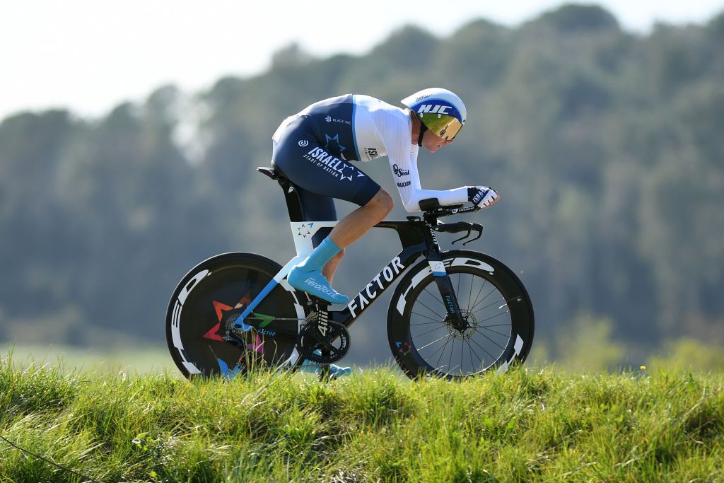 PLA DE LESTANY BANYOLES SPAIN MARCH 23 Christopher Froome of United Kingdom and Team Israel StartUp Nation during the 100th Volta Ciclista a Catalunya 2021 Stage 2 a 185km Individual Time Trial stage from Pla de LEstany Banyoles to Pla de LEstany Banyoles 145m ITT VoltaCatalunya100 on March 23 2021 in Pla de LEstany Banyoles Spain Photo by David RamosGetty Images