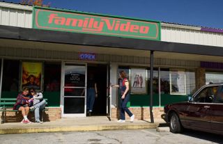 The Family Video store featuring one of the best Stranger Things fonts.