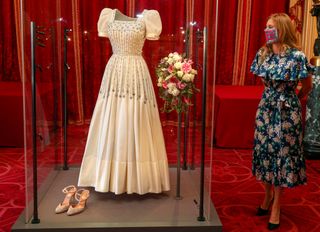 Princess Beatrice's wedding gown was a dress borrowed from Queen Elizabeth II