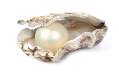 Natural pearls don't necessarily resemble the round jewelry.