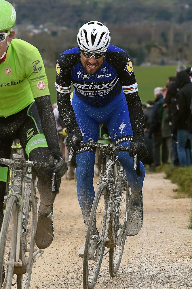 Tom Boonen in action during stage 1 at Paris-Nice.