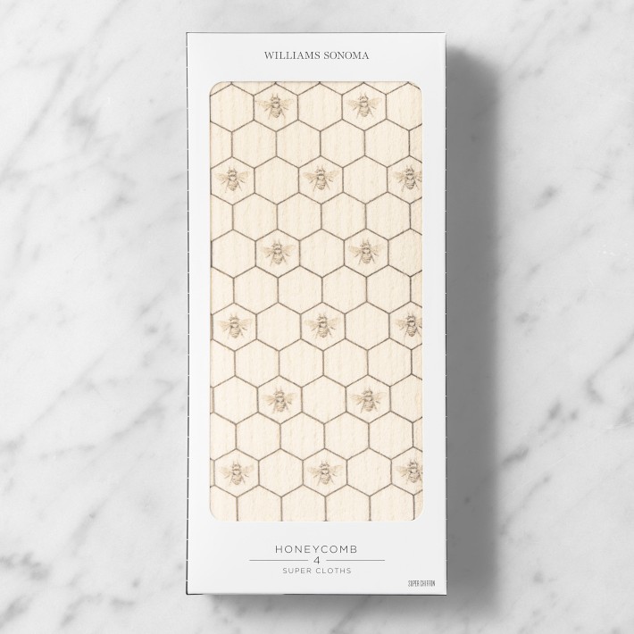 Honeycomb Reusable Cleaning Super Cloths, Set of 4