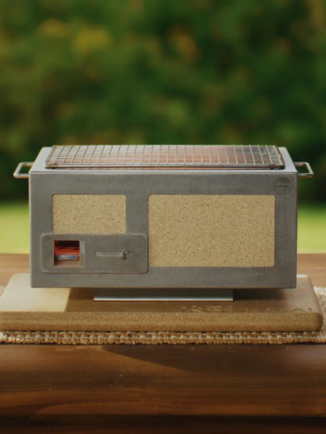 A Japanese outdoor bbq grill from Kasai Grills