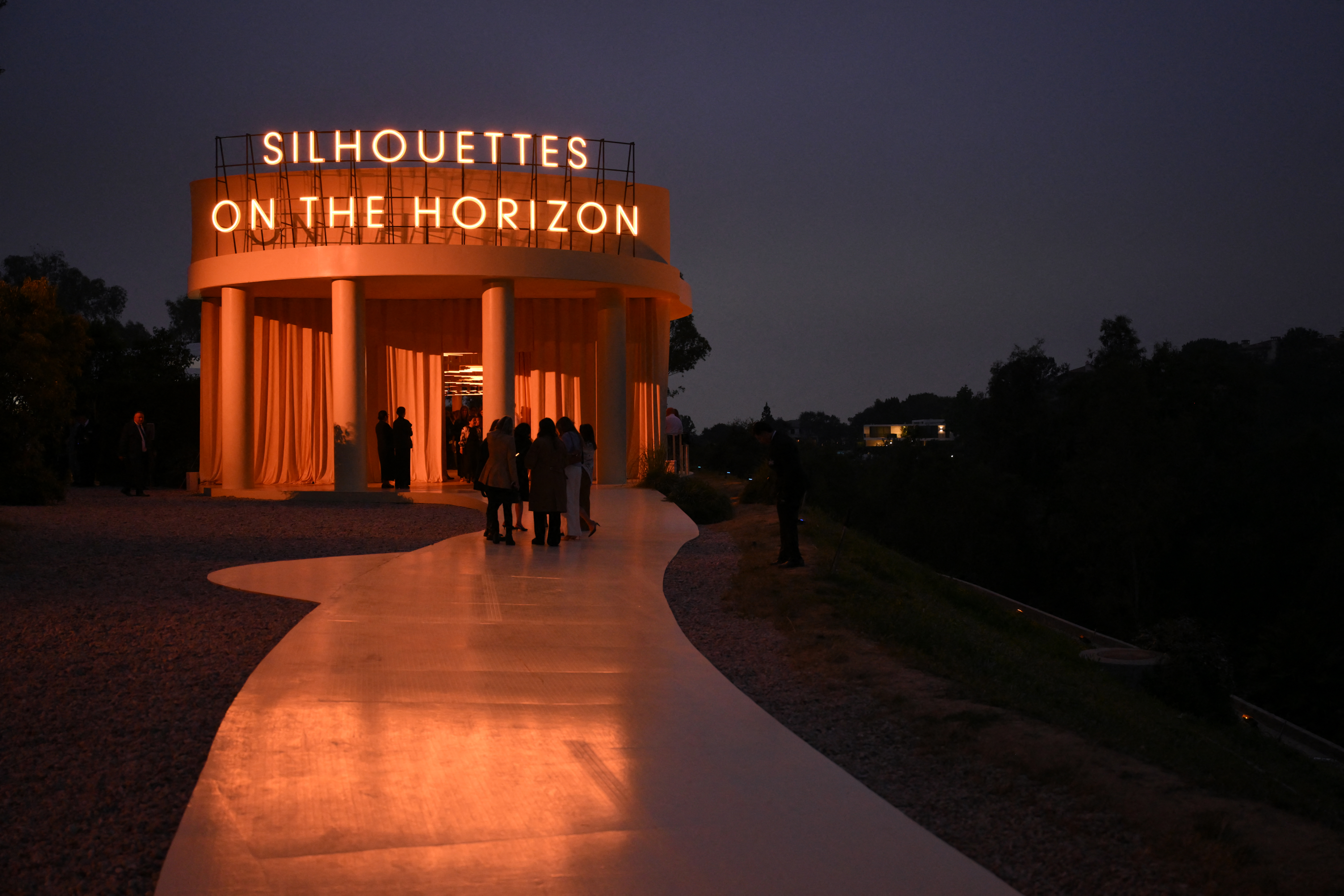 image of where the hermes cruise 2027 collection was held in l.a.